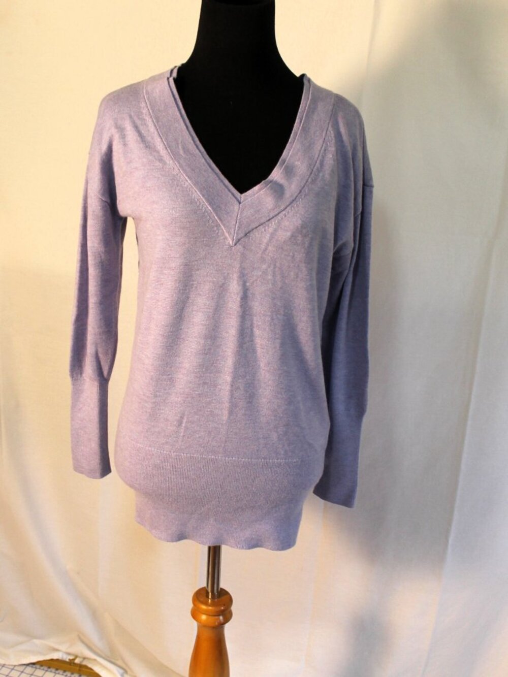 White House Black Market Lavender Cashmere Blend Sweater Tunic XS